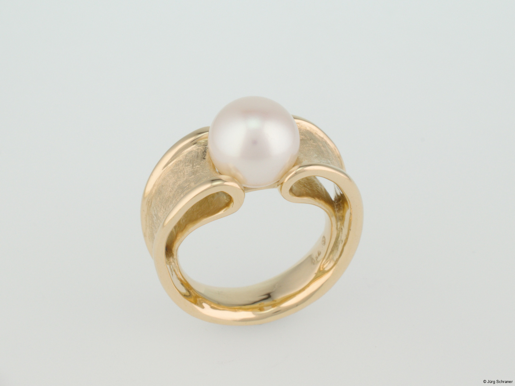 Ring Gelbgold Perle