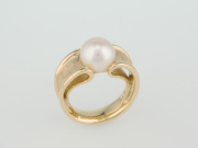 Ring Gelbgold Perle